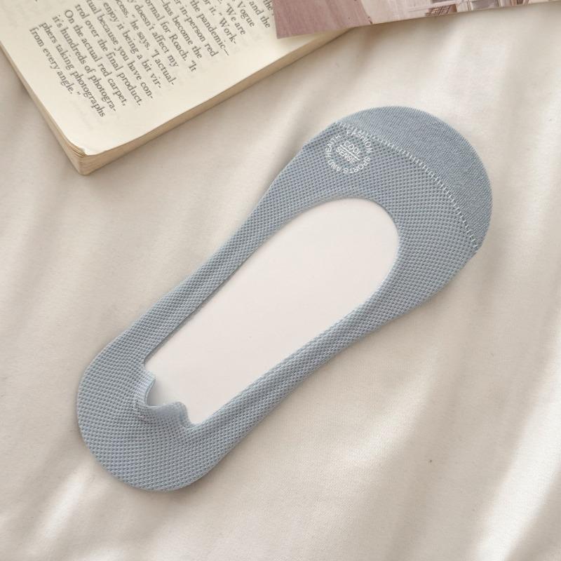 Women's Summer Lightweight Open-front Invisible Stockings with Cotton Sole for Summer, Anti-slip, No Heel Separation