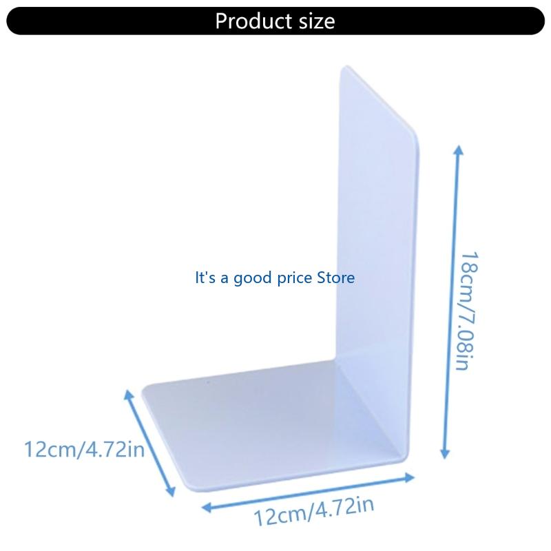 4 Stück Acryl Buchstützen Buchhalter Ständer Buchstütze Buchstopper L-Form Buchstützen Schreibtischorganizer für Bücher Zeitschriften