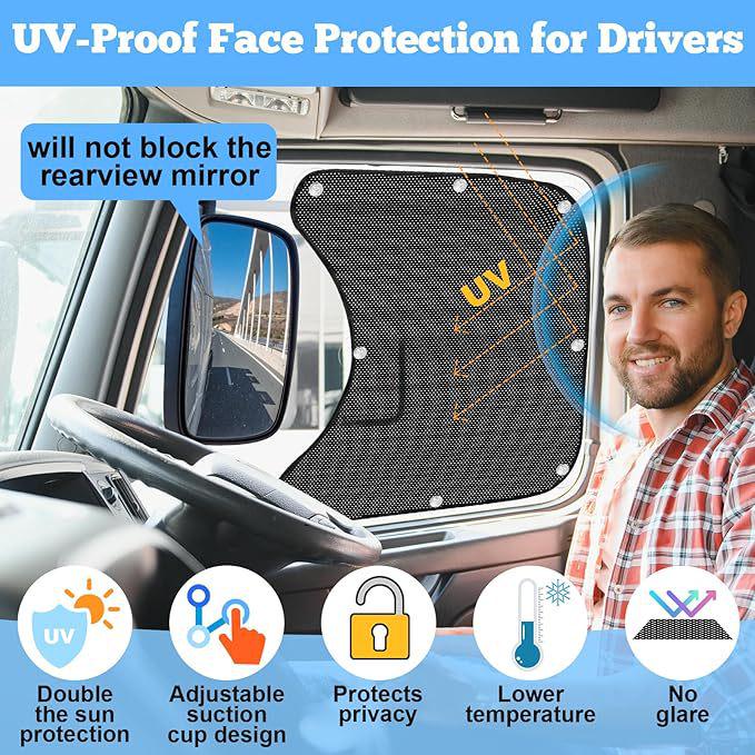Truck Driver Caravan Sun Shade: Glare & UV Protection