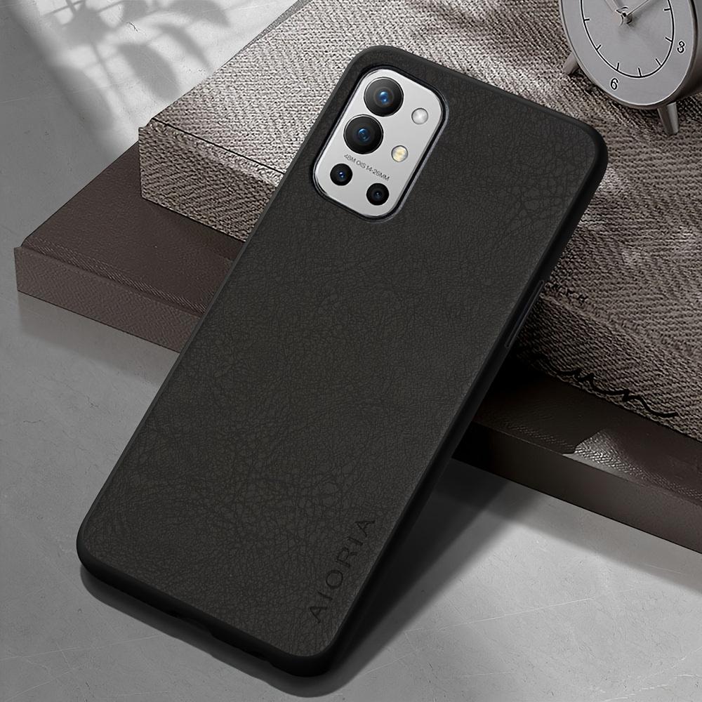 Phone Case: Luxury Retro Synthetic Leather Phone Case for Oneplus 9RT 9R 9 8 7 Pro US 6T 8T 7T Pro Matte Soft Bumper Hard Back Cover