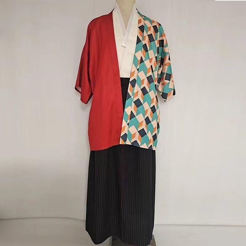 Kimono Anime Samurai da Uomo: Costume Giapponese Tradizionale per Spettacolo