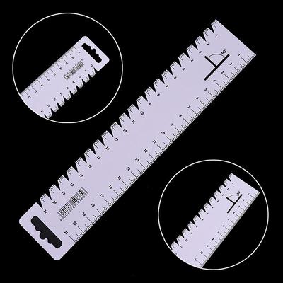 1 righello ultrasottile da 21 cm per cucito, patchwork, quilting, accessorio fai da te per cucire