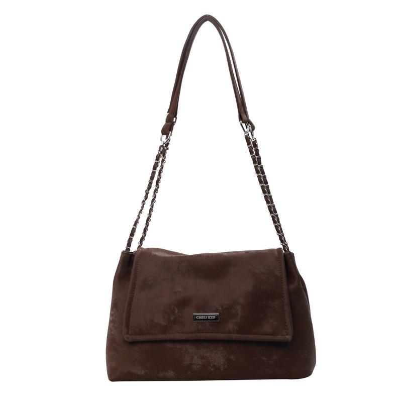 

Трендовая новая повседневная простая сумка-тоут под мышкой на цепочке большой вместимости женская дорожная легкая мягкая кожаная сумка на плечо