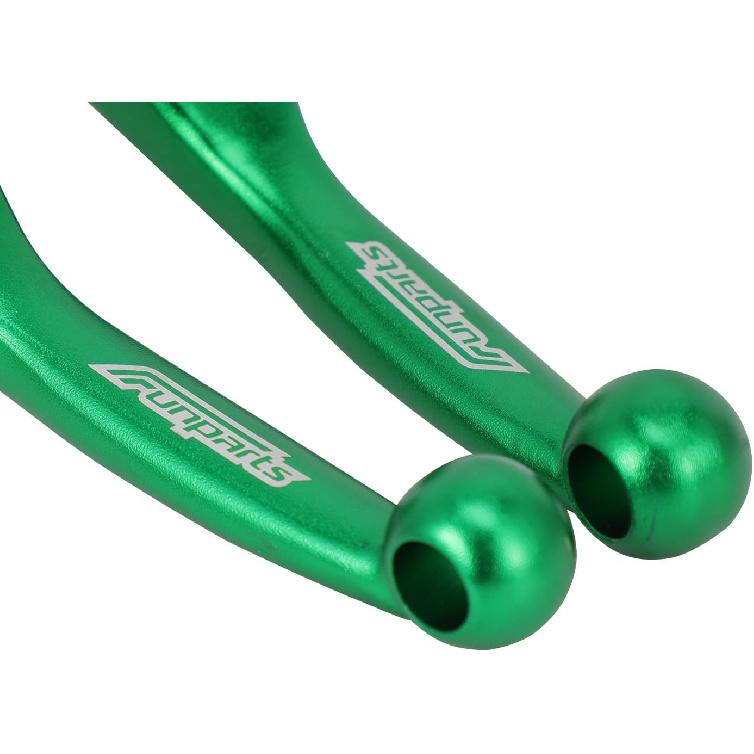 Dirt Bike Brake Clutch Lever Set,Pivot Adjustable Titanium Alloy for KLX 110 KLX110 KLX110L 10-25 Green