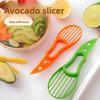 Multifunctional Avocado Cutter Household Kiwi Fruit Peeler Corer Slicer Pulp Separator Double Blade Kitchen Tool for Home Use