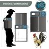 Automatic Chicken Coop Door Aluminum Chicken Door Opener Timer Controlled Open/Close Coop Door Anti-Pinch Function Chicken Coop
