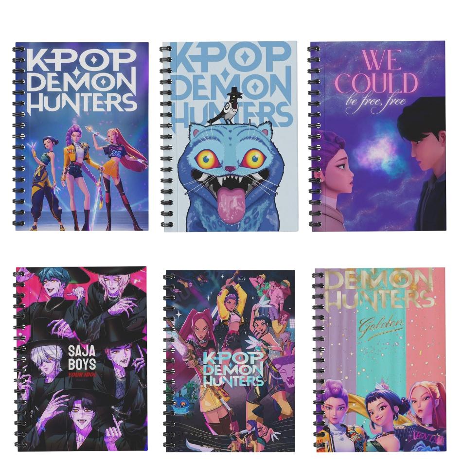Anime Kpop Devil Hunter Peripheral A6 Notebook Office Journal Diary Notepad Student A6 Stationery Class Lined NoteBook 40pages