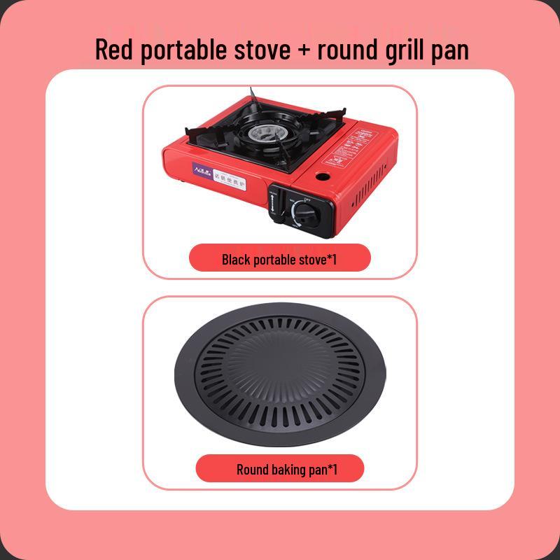Portable Outdoor Windproof Butane Gas Camping Stove with Hot Pot Feature