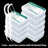 Multifunctional Covered Storage Box with 50 Dental Floss Sticks - Convenient Organizer for Medicines Jewelry And Hardware Access