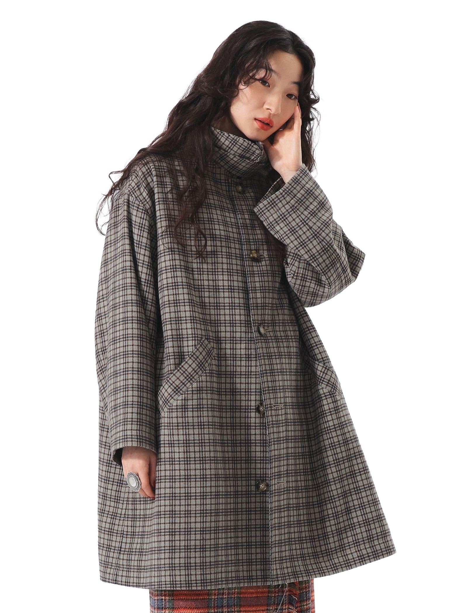 

Beams Boy Women s Gun Club Check Coat, Beige 2