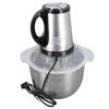 Food Processor Stainless Steel 4L High Capacity with 5 Blades Electric Food Chopper for Meat Vegetab