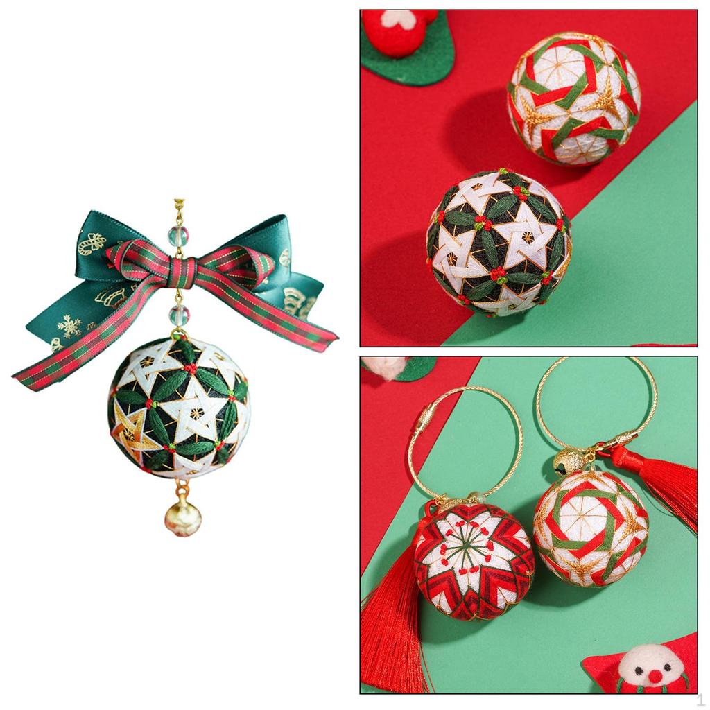 Balls Floral Threads Tools Supplies Needlework Keychain Car Hanging Crafts Embroidery Kit Hand