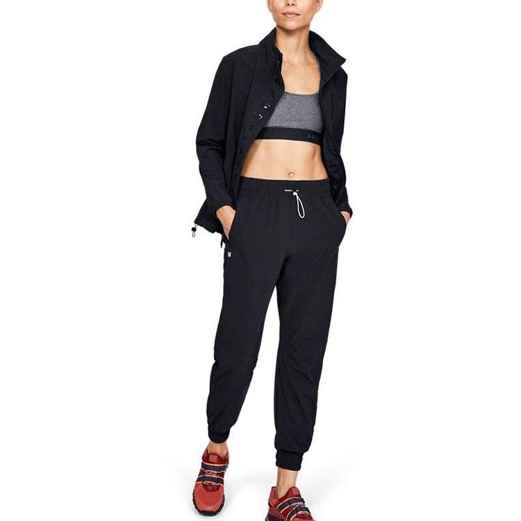 Under Armour Training Water-Resistant Breathable Loose Woven Jacket Women Jackets Black 1351928-001