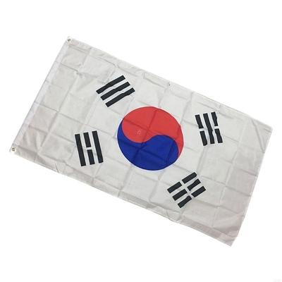 Korean Flag 5ft X 3ft with Metal Eyelets South Korea Large National Flag for Indoor and Outdoor Parties Celebration A0KF