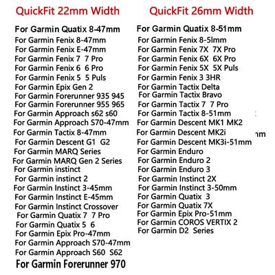 Silikon Verstellbares Armband QuickFit 22/26mm Smartwatch-Zubehör Für Garmin Fenix 8 51/47mm Ersatzarmband Mode Liebhaber