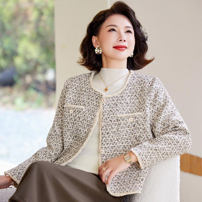 

Женский элегантный жакет в клетку в стиле твида Pa Si Te 2XL