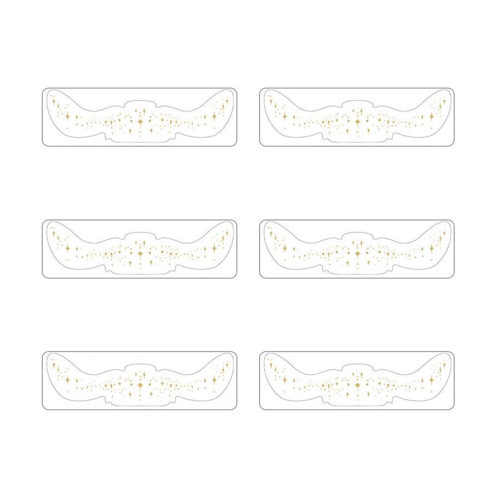 6Pcs Gold Glitter Freckles Face Tattoo Stickers Waterproof Artificial Freckle Patches Shimmering Makeup Speckles Freckle Tattoos