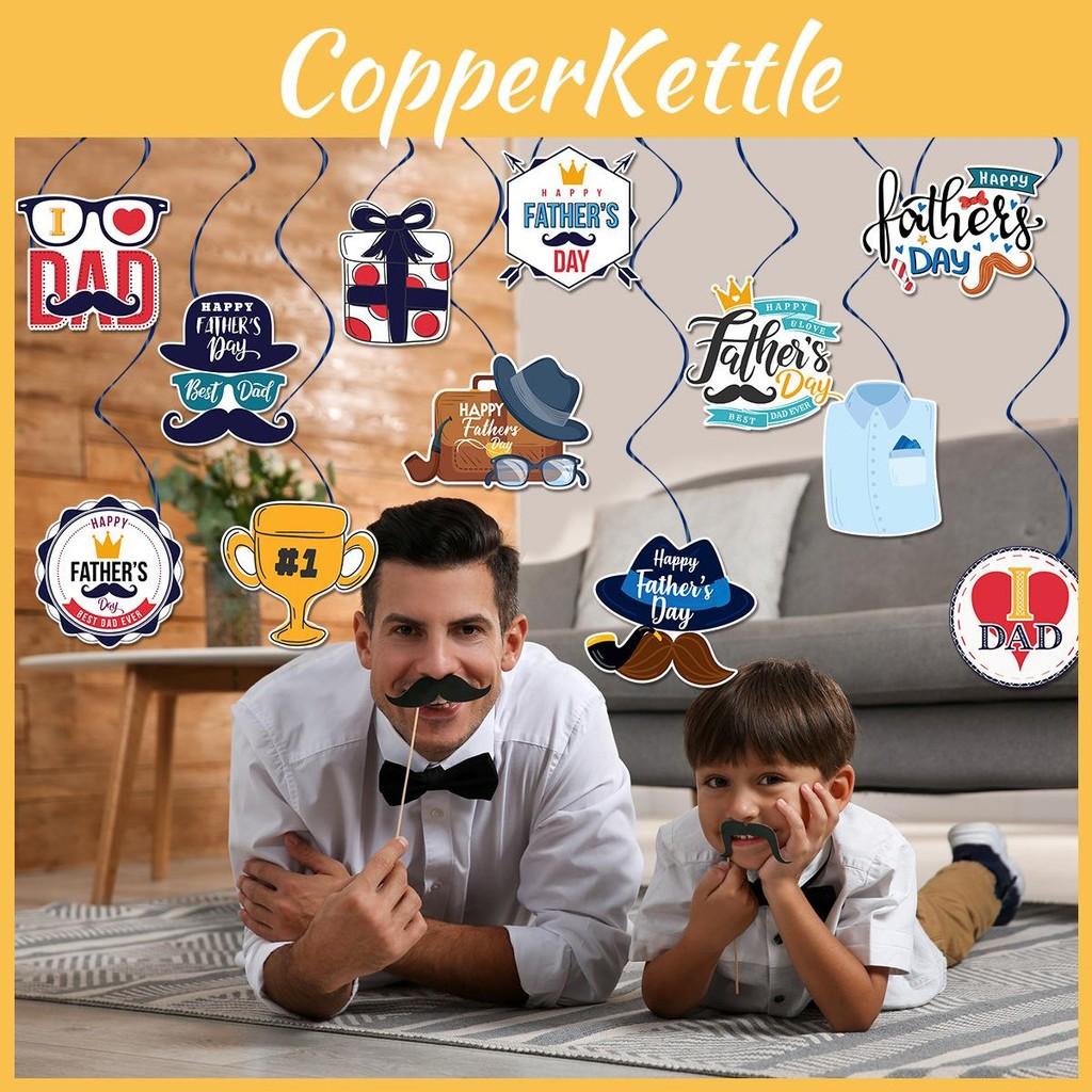 Theme Father Day Trophy Hat Gift Pattern Party Paper Hanging Decoration Pendant