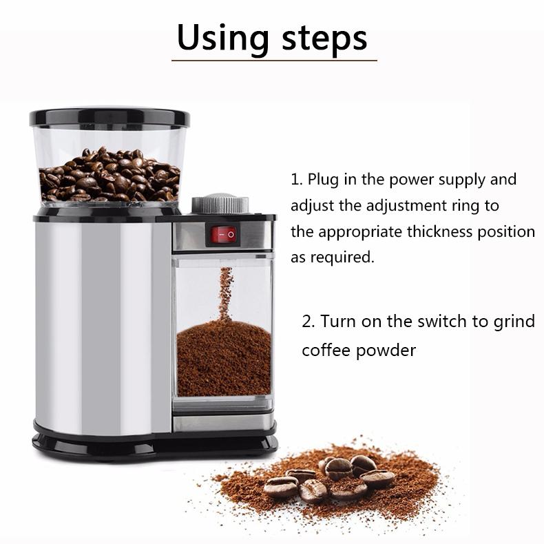Buy Coffee Grinder, 9 Gear 110/220v, Grain Spice Grinder at affordable