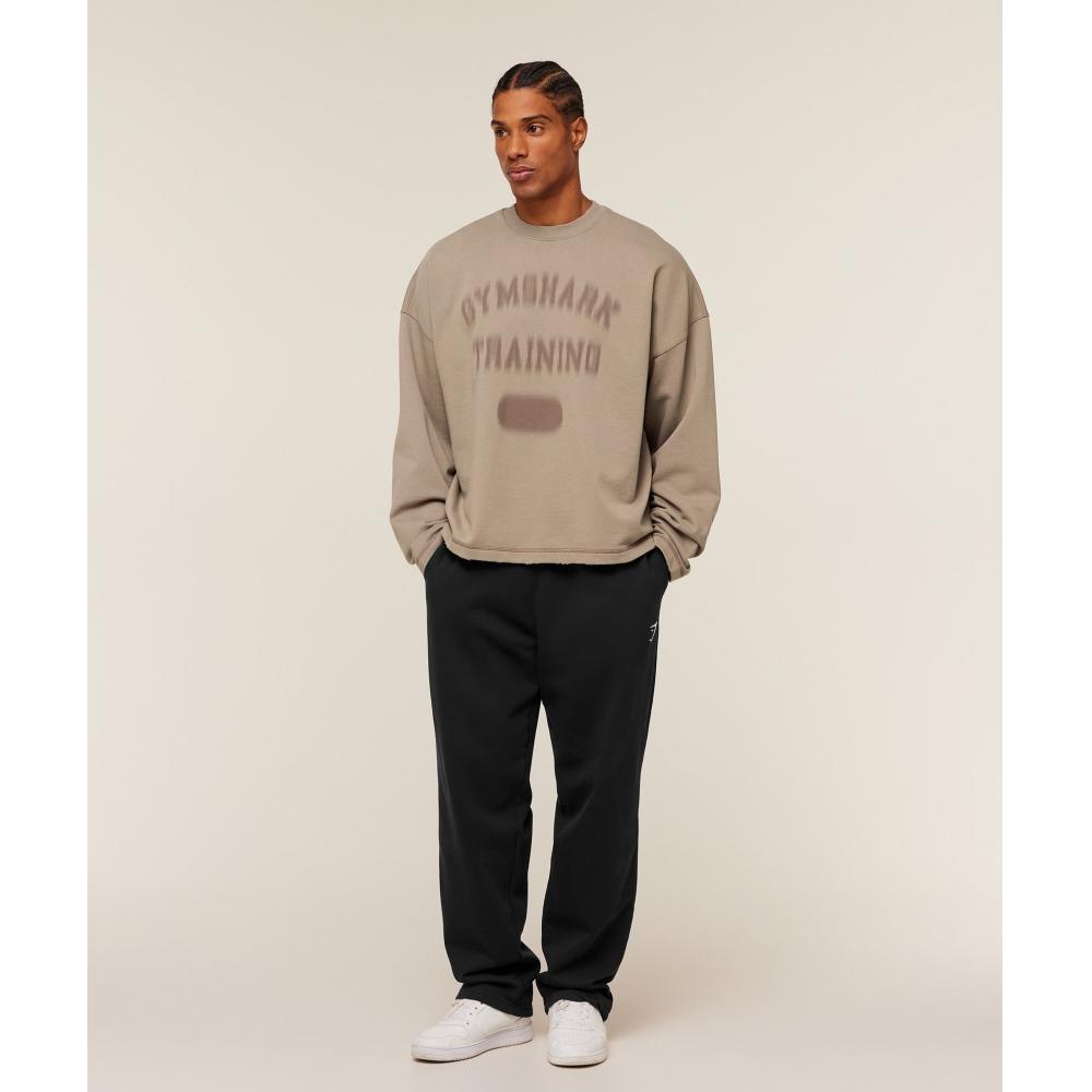 Gymshark Re Rack Crew Neck Pullover Lifestyle Braun A4c3l Nc0s