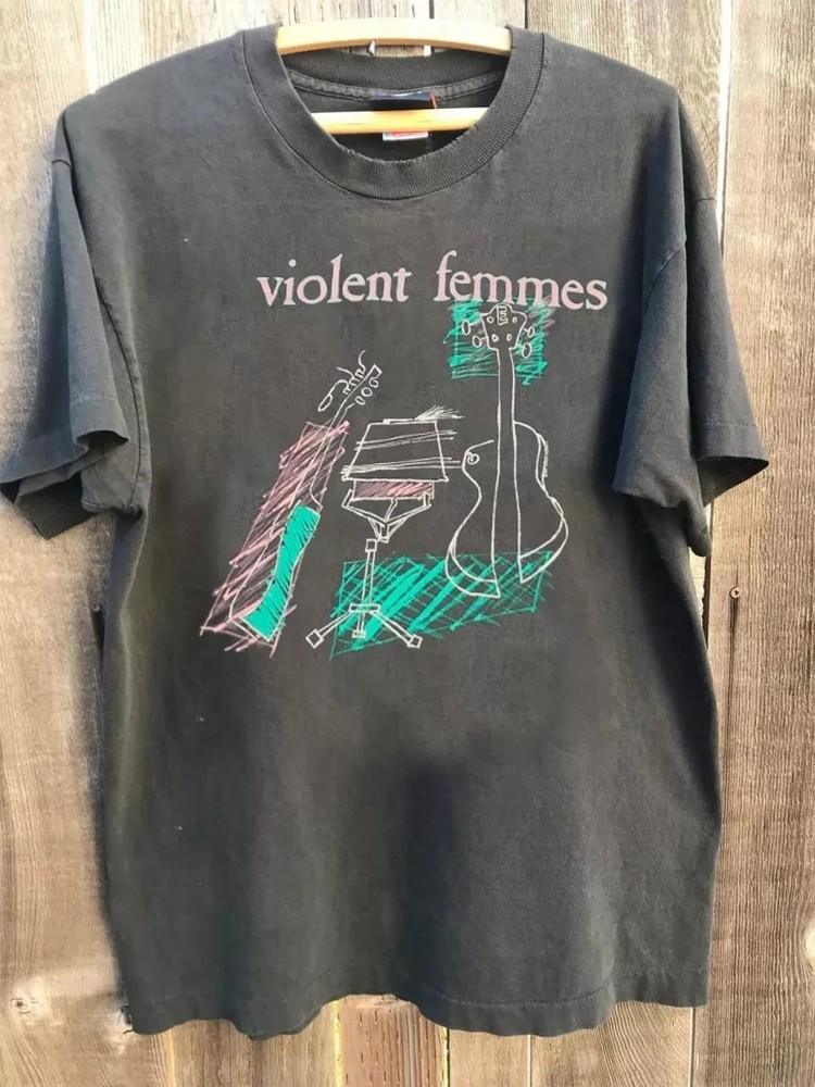 

Violent Femmes 1989 Tour Charcoal short sleeve Unisex T-Shirt remake 3XL
