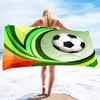 Soccer Beach Towel,Beach Towels for Men Boys,Football Towel Boys Sport Towel, Personalized   Pool Beach,Towel  Teen