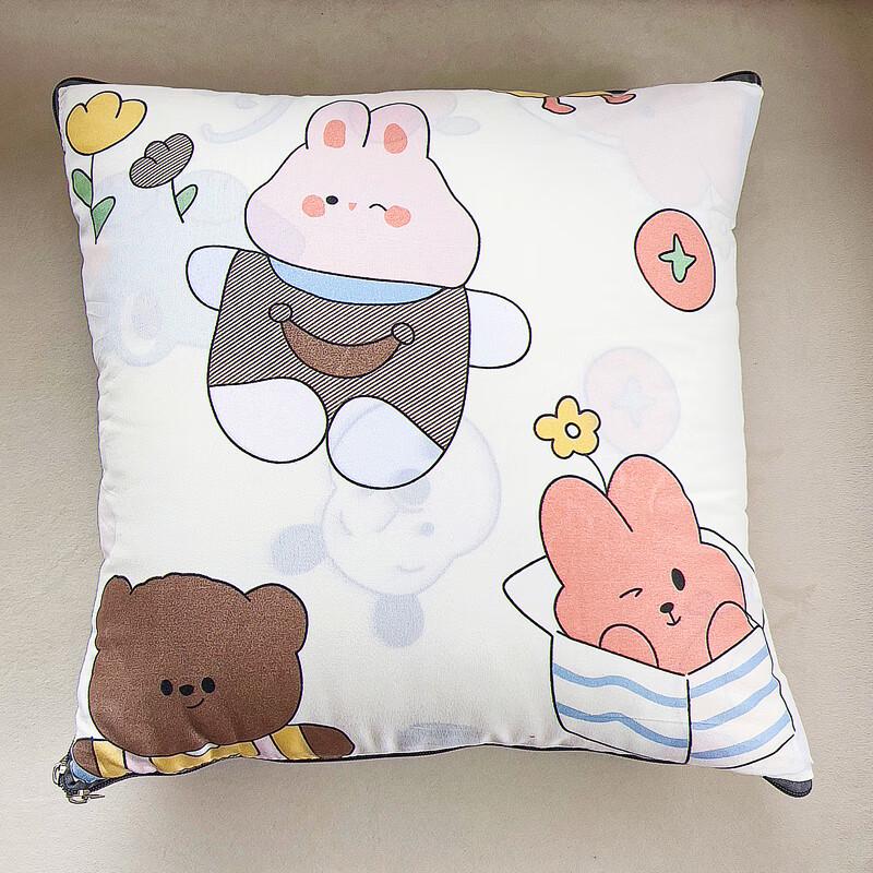 Comfort Cotton 2-in-1 Pillow Blanket for Car