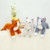 Soft Lying Model Simulation Cat Plush Toy Cute Kitten Doll Children Soothing Company Throw Pillow Rag Doll