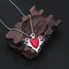 Red Stone of Aja Necklace Anime JoJos Bizarre Adventure Pendant Necklace for Manga Fans Cosplay Jewelry Prop Accessories