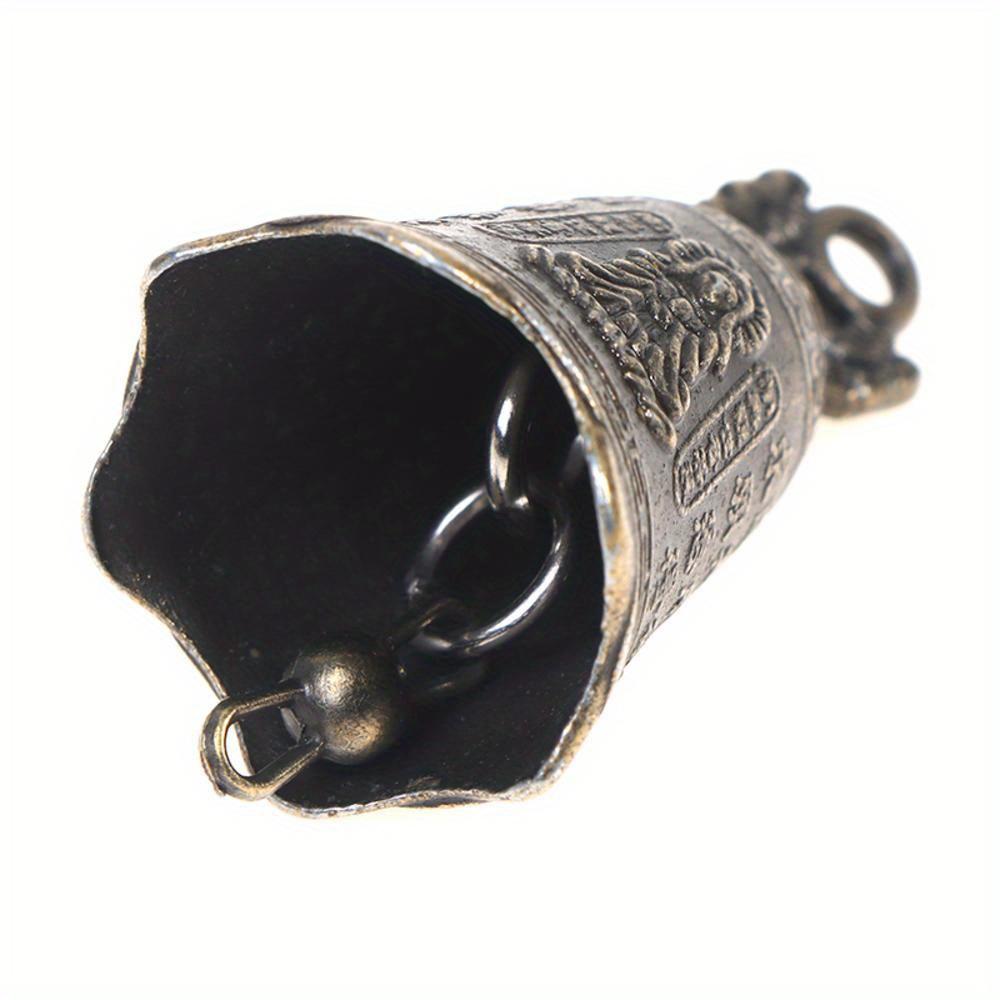 5Pcs Retro Antique Bell Mini Sculpture Pray Buddha Bell Shui Feng Bell Pendant for Home Table Decoration