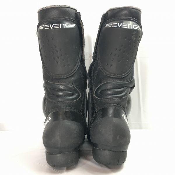 FORMA Motorcycle Racing Boots Black Protector Equipped Size 39 24.0-24.5 Boots/Shoes(USED)