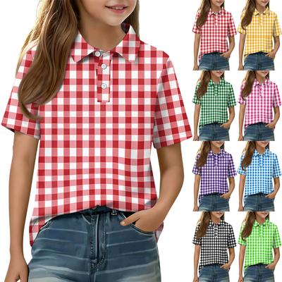 Dziecięce codzienne casualowe koszulki z krótkim rękawem z nadrukiem T-shirty Koszule