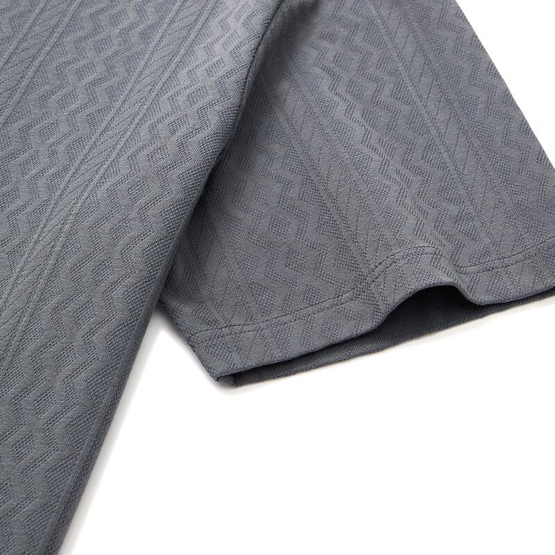 Men's Jacquard Stripe Loose Fit Short Sleeve T-Shirt