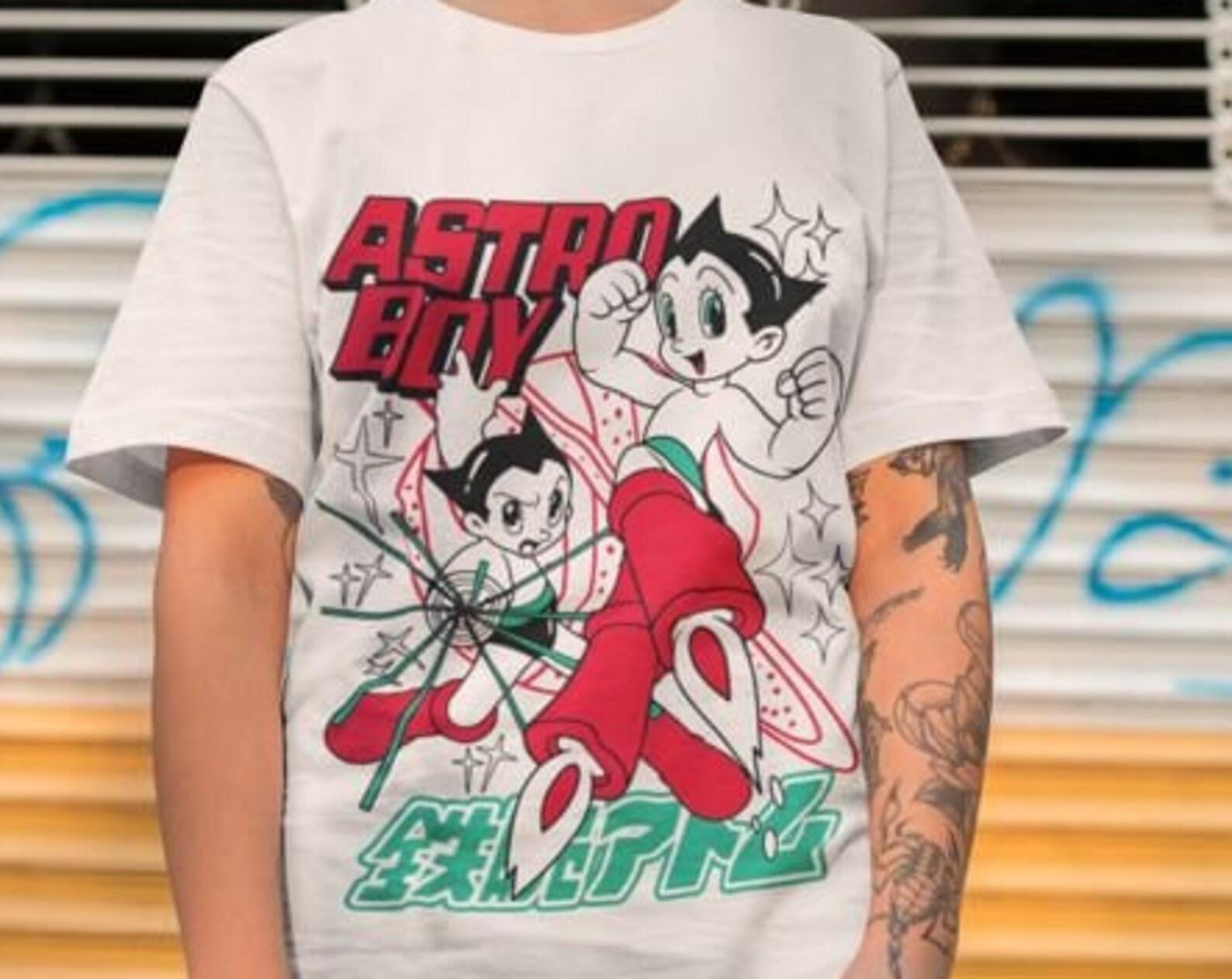True Vintage 80s Mighty Atom Astro Boy T shirt Raglan Osamu Tezuka Manga Museum Short Sleeve 3XL