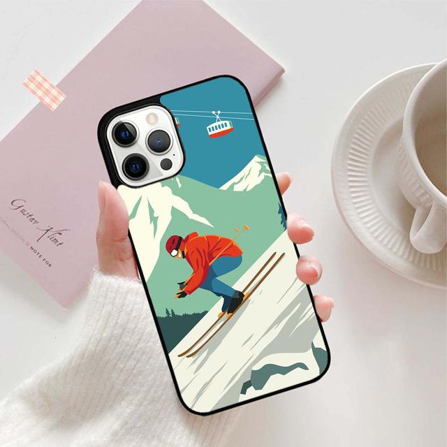 Ski Neige Snowboard Phone Case For iPhone 17 Air 15 16 16e 11 12 13 14 Pro Max Cover For iPhone 17 Air Max Plus coque Fundas