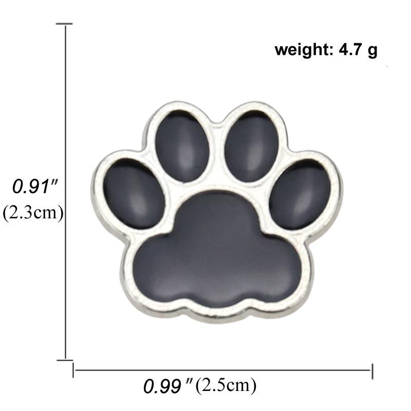 Animal Muticolor Cat Dog Paw Enamel Pin Brooch Cartoons Badge For Bags Jeans Hoodies Denim Lapel Pin Jewelry Kids Best Gift