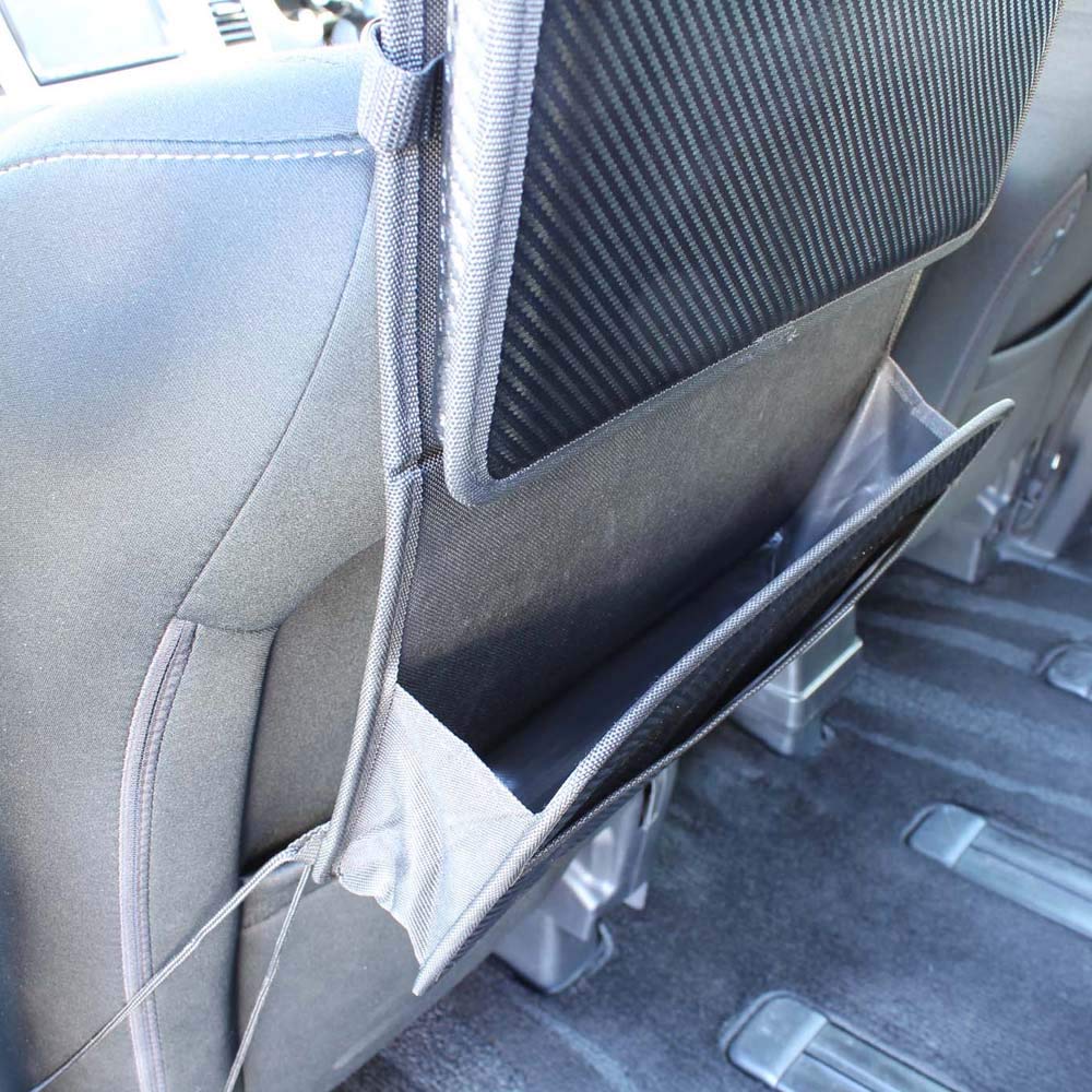 Napolex Fizz Car Rear Seat Antibacterial and Convenient Storage Adjustable Wide Easy Mounting To Large Capacity Carbon Fiber Car Accessories