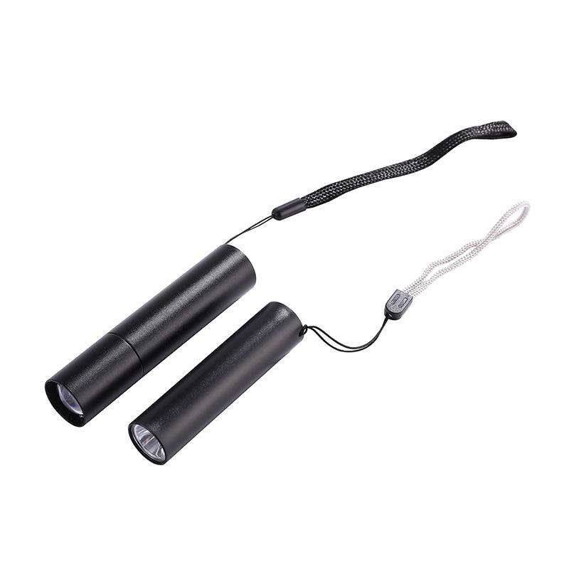 "Rechargeable Mini LED Flashlight with Strong Beam, Portable Side Light for Outdoor and Home Use"