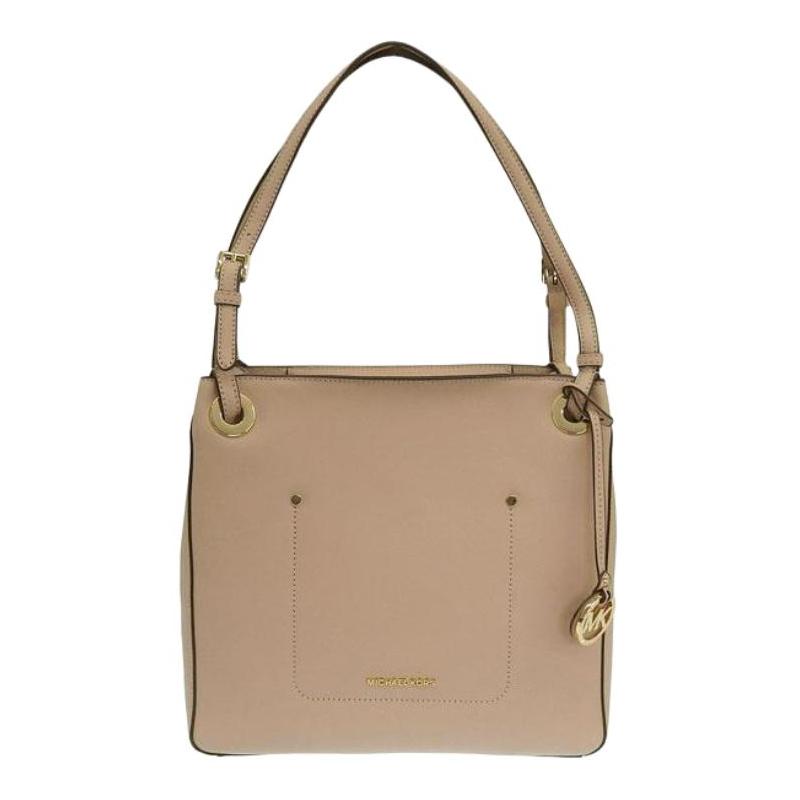 MICHAEL KORS Walsh monogram logo shoulder strap adjustable leather shoulder bag women s pink розовый