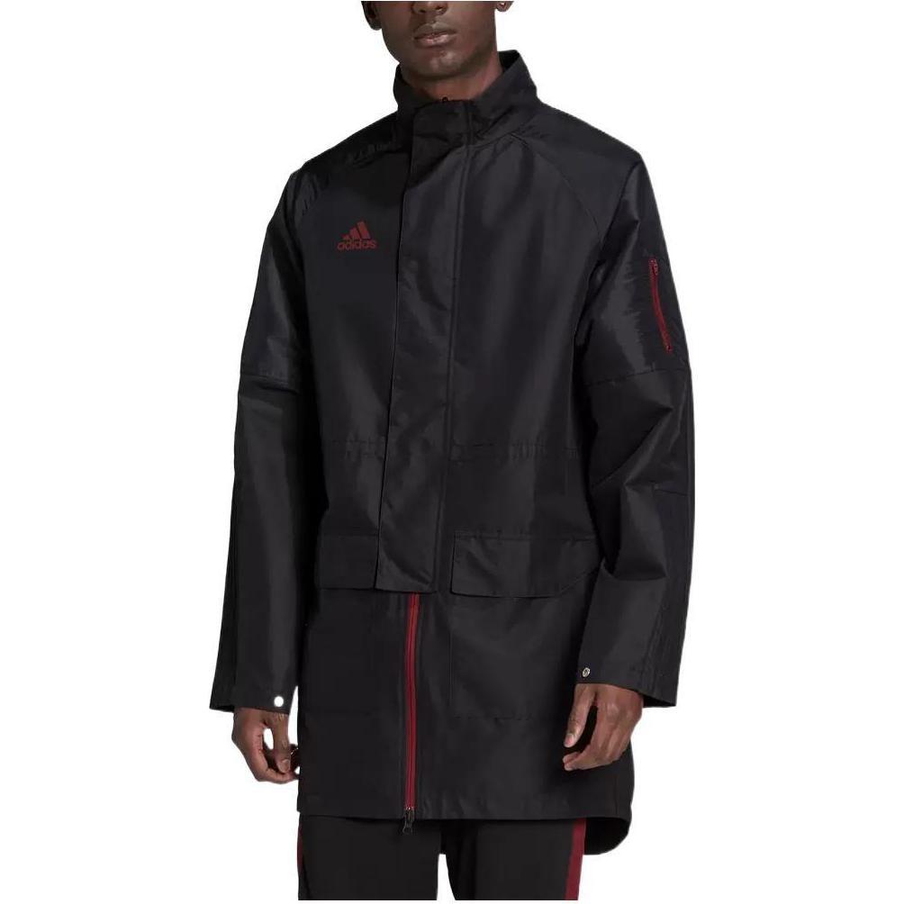 Adidas Jackets Men's Black Stand Collar Moderate Other H60013