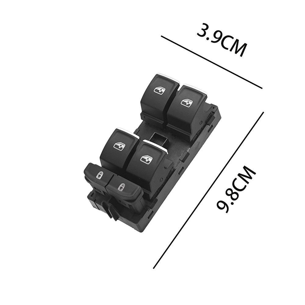 3G0959857C fits the power window master switch and control switch for the 2016-2021 Volkswagen Touareg. Electric