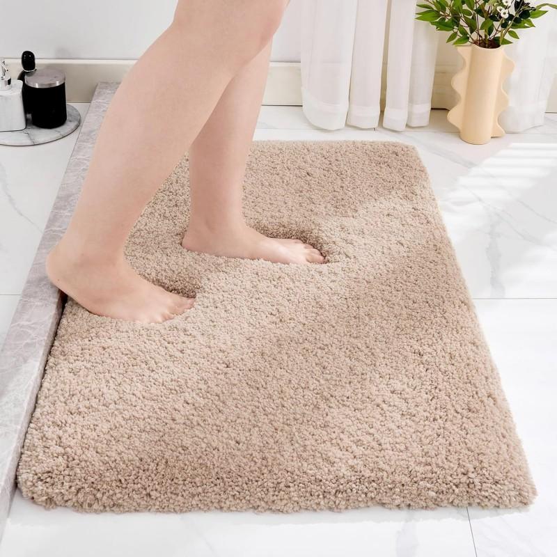 Tappetino da Bagno in Chenille Spesso Assorbente Antiscivolo Tappeto per Pavimento Ingresso Bagno Corridoio Cucina