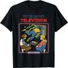 Nicht zu nah sitzen Fernseher Retro Schwarzer Humor T-Shirt