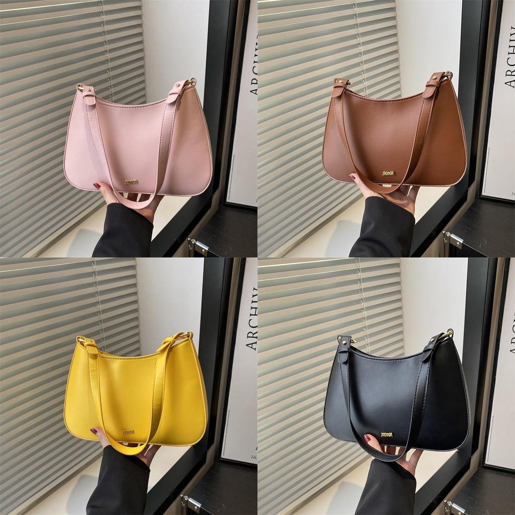 Borsa a tracolla minimalista in PU vintage con tasca interna per telefono per uscite casual