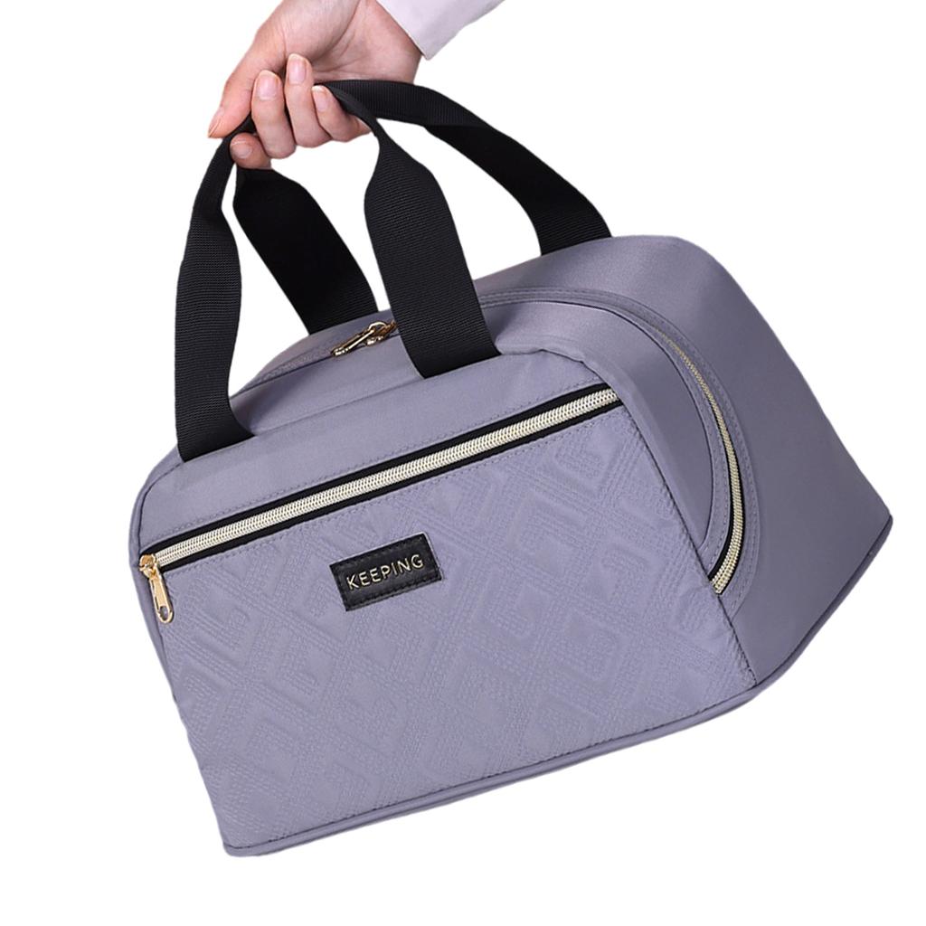 Large Capacity Insulated Lunch Bag Thermal Handbag For Work School Picnics Easy To Clean Lightweight Food Storage Bag