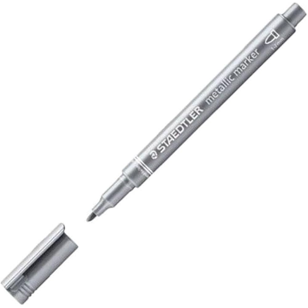 STADDLER METALLIC MARKER PENS SILVER