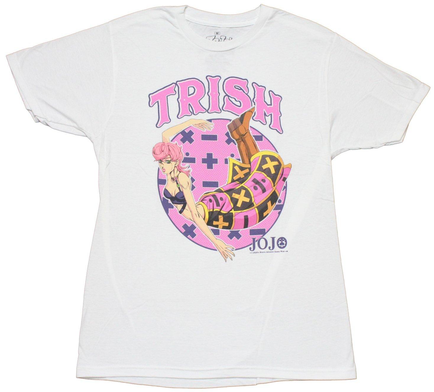 Jojo s Bizarre Adventure New Adult T-Shirt - Trish Floating in Kanji Circle XXL