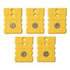 Hayashi Denko Thermocouple Standard Connector K 35 X X Pack of Jack, Type, Yellow, 25.4 12.8 Mm, 5, SHF-K-5P