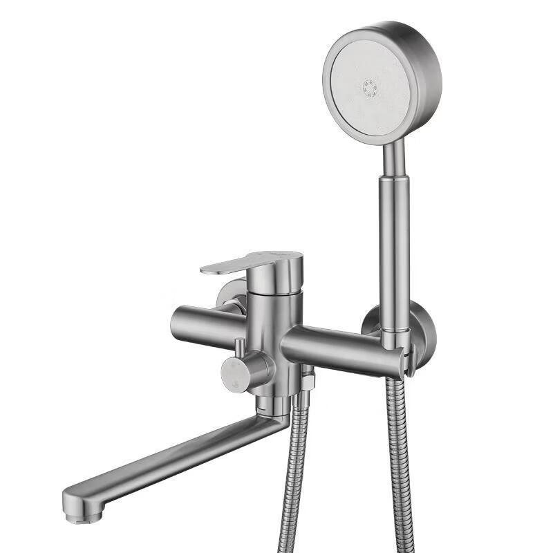 TLXT Wall-Mounted Kitchen Faucet with Handheld Sprayer