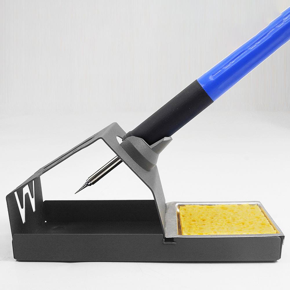 Soldering Iron Stand for T12X Series with Precision Slot Fit Mesh Ventilation Base and Recessed Front Solder Collection Area